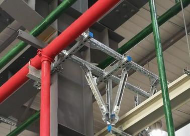 泰来该抗震支架的整体式支吊架结构协调性好